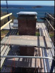 Mashpee MA Chimney masonry repair and scaffolding